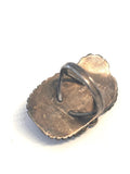 Sz 9 Vintage Navajo  Sterling Silver & Turquoise Ring