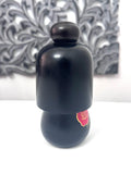 6'' Vintage Kokeshi Doll / Japanese Art/ Japanese Crafts , Black Kimono with Flowers