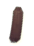 Unisex Leather Beaded Wide Cuff Bracelet / Bead Work Design