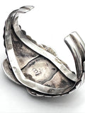 Vintage Native American Sterling Silver & Royston Turquoise Cuff Bracelet (B027)
