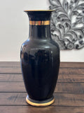 Vintage Hand Painted Japanese Chokin Art Flower Vase Japanese Scenery 10.5 Inch