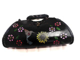 Mexican Hand Tooled Leather Shoulder Bag/ Adjustable Strap