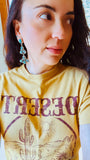 Navajo Sterling Silver Turquoise Dangle Earrings, Handmade by Mary Jane Garcia