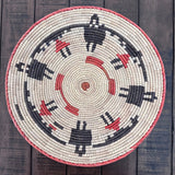 14" Shallow Woven Basket, Southwestern Style Decor