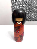 7.5” Usaburo Kokeshi Doll /Japanese Art/ Wood Carved Girl Doll
