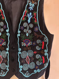 VGT Hairston Roberson Ropa Vest, Large Adult Unisex, Beaded Front, Western Vest, Tribal, Boho