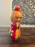 9'' Vintage Japanese Wooden Kokeshi Doll