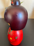 6'' Kokeshi Doll /Japanese Art/ Handmade / Wood Carved Girl Doll