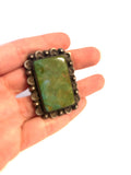 Old Pawn Vintage Native American Sonoran Turquoise Large Ring