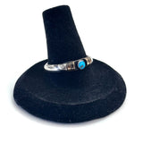 Vintage Sterling Silver - Navajo Signed G Turquoise Men's Ring Size 8 3/4 (A026)
