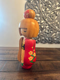 9'' Vintage Japanese Wooden Kokeshi Doll