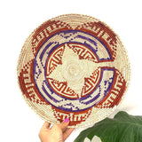 Handwoven Basket Wall Art, Boho Living Room, Baskets Wall Hanging