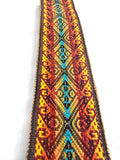 Woven Dance Ceremonial Sash Belt 2 1/4 x 82 Inches