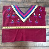 Guatemalan Embroidered Blouse/ Festival Top/ Summer Boho Blouse