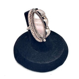 Sz 5.25 Vintage Navajo Native American Sterling Silver with Mother of Pearl Ring.