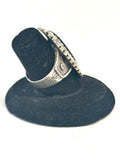 Vintage Southwestern Sterling Silver Onyx Ring Size 7