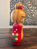 9'' Vintage Japanese Wooden Kokeshi Doll