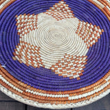 13.5” Shallow Woven Basket, Southwestern Style Decor