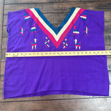 Guatemalan Embroidered Blouse/ Festival Top/ Summer Boho Blouse