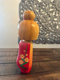 9'' Vintage Japanese Wooden Kokeshi Doll