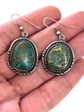 Vintage Sterling Silver Royston Turquoise Earrings