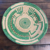 Woven Kokopeli Basket: 14.5" Southwestern Boho Wall Decor