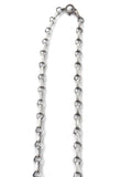 Intricate Vintage Navajo Sterling Silver Onyx Necklace (N023)