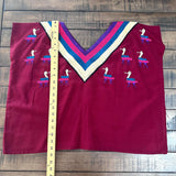 Guatemalan Embroidered Blouse/ Festival Top/ Summer Boho Blouse