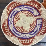 Handwoven Basket Wall Art, Boho Living Room, Baskets Wall Hanging