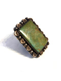 Old Pawn Vintage Native American Sonoran Turquoise Large Ring