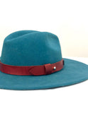 Leather Hat-band with Turquoise Stone, Adjustable, Cowgirl Hat Accessory
