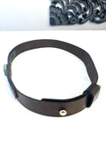 Leather Hat-band with Turquoise Stone, Adjustable, Cowgirl Hat Accessory