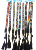 Beaded Hatband with Adjustable Leather Ties, Cowboy, Cowgirl Hat Accessory