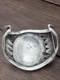 Vintage Sterling Silver & Mother of Pearl Solid Cuff Bracelet, 57 Grams, Navajo Bracelet