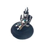 Vintage Zuni Kachina Ring, Multi-Stone Inlay Sterling Silver, Size 7.5