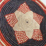 Woven Basket, Southwestern Geometric Decor (13.5")