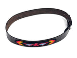 Leather Hat-band with Beaded Work, Adjustable, Cowgirl / Cowboy Hat Accessory
