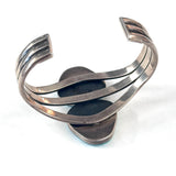 Joe Piaso, Jr. (Navajo)  Heavy 72 grams Big Sterling Silver & Turquoise Cuff Bracelet