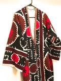 Suzani Vintage Fully Embroidered Kimono Size M/L,
