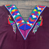 Guatemalan Embroidered Blouse/ Festival Top/ Summer Boho Blouse