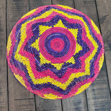 13.5” Shallow Woven Basket, Southwestern Style Decor
