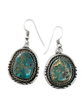 Vintage Sterling Silver Royston Turquoise Earrings