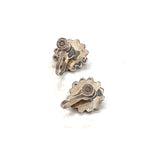 Old Vintage Turquoise Sterling Screw Back Earrings (E005)