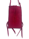Small Handmade Medicine Leather Bag with Seed Bead Work