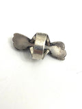 Size 7.5 Vintage Native American Sterling Silver & Turquoise Ring.  A035