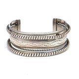 VTG Sterling Silver - NAVAJO TAHE Braided Statement Cuff Bracelet - 53 grams (B053)