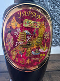 Vintage Hand Painted Japanese Chokin Art Flower Vase Japanese Scenery 10.5 Inch