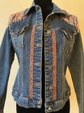 Western Style Embellished Denim Jacket, Boho Style Jean Jacket, Embellished Denim,