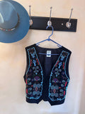 VGT Hairston Roberson Ropa Vest, Large Adult Unisex, Beaded Front, Western Vest, Tribal, Boho
