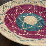 Woven Basket, Southwestern Bohemian Decor (15 inch)